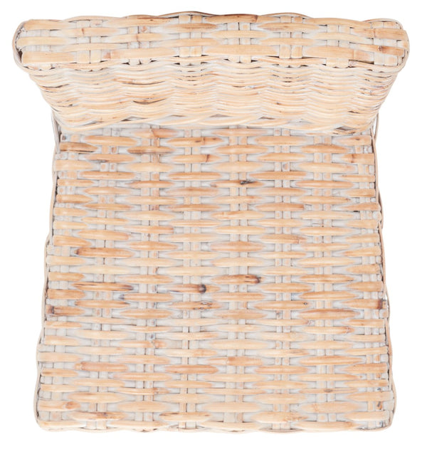 Safavieh Tobie Rattan Counter Stool – Coastal Cottage Charm With Durable Mango Wood & Rustic Style Appeal Natural White Wash BST6501D