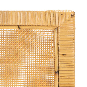 Safavieh Tojo Coastal Cane Bar Stool With Plush Cushion - Stylish Mango Wood Accent For Modern Interiors BST6503A