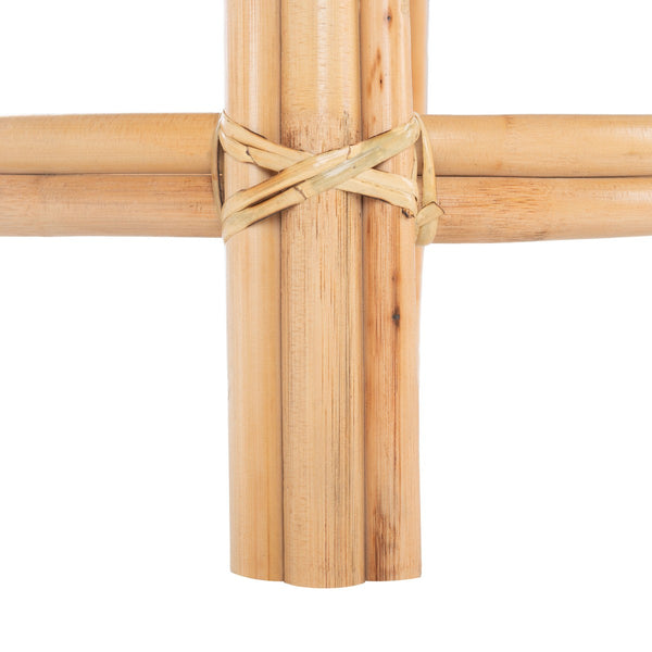 Safavieh Yuta Rattan Counter Stool W/ Cushion XII23 Natural/White Wood BST6504A