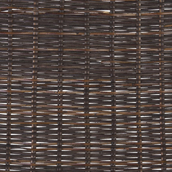 Safavieh Minerva Weaved Counter Stool - Chic Light Natural Rattan With Sleek Metal Legs For Modern Elegance Dark Brown ,Black Metal & Rattan Bst6505b-set2