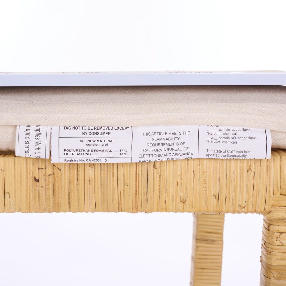 Safavieh Tojo Cane Rounded Back Bar Stool - Stylish Natural & White Design For Elegant Home Decor & Comfort Natural ,White Lesio,Mango Wood Bst6506a