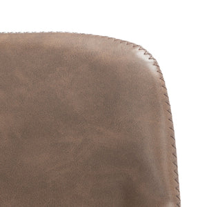 Safavieh Asena Counter Stool - Mid-Century Modern Design With Vegan Leather Seat For Stylish Kitchen Seating Saddle / Black BST7500B