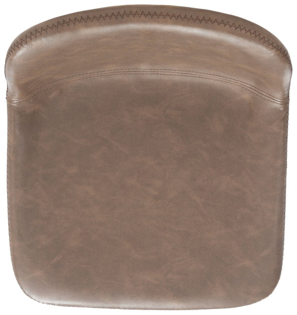 Safavieh Asena Counter Stool - Mid-Century Modern Design With Vegan Leather Seat For Stylish Kitchen Seating Saddle / Black BST7500B