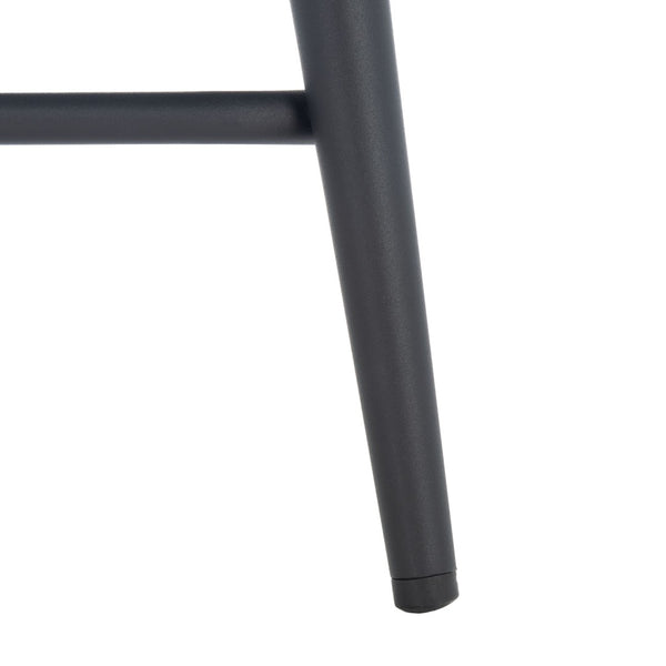 Safavieh Helga Counter Stool - Mid-Century Modern Velvet Elegance With Sculptural Design For Stylish Seating Ivory / Black BST7501A