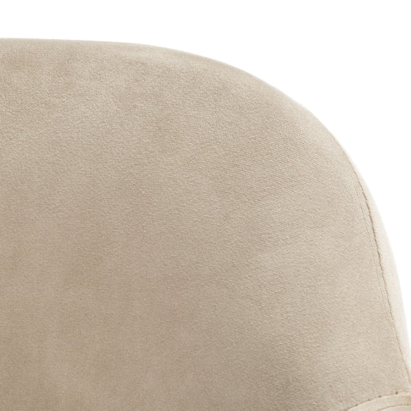 Safavieh Cataleya Counter Stool - Plush Velvet Elegance With Angled Legs For Stylish Kitchen Seating Taupe / Black BST7503A