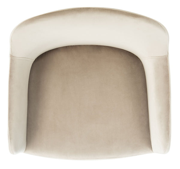 Safavieh Cataleya Counter Stool - Plush Velvet Elegance With Angled Legs For Stylish Kitchen Seating Taupe / Black BST7503A