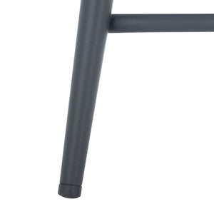 Safavieh Cataleya Counter Stool - Plush Velvet Elegance With Angled Legs For Stylish Kitchen Seating Denim Blue / Black BST7503B