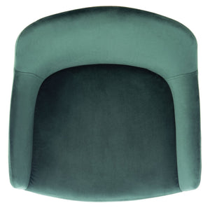 Safavieh Cataleya Counter Stool - Plush Velvet Elegance With Angled Legs For Stylish Kitchen Seating Malachite Green / Black BST7503C