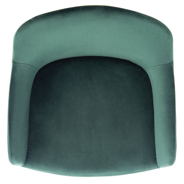 Safavieh Cataleya Counter Stool - Plush Velvet Elegance With Angled Legs For Stylish Kitchen Seating Malachite Green / Black BST7503C