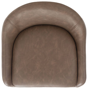 Safavieh Anson Counter Stool - Modern Minimalist Design With Luxurious Vegan Leather And Durable Supportive Frame Saddle / Black BST7504B
