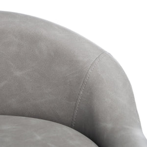 Safavieh Anson Counter Stool - Modern Minimalist Design With Luxurious Vegan Leather And Durable Supportive Frame Grey / Black BST7504C