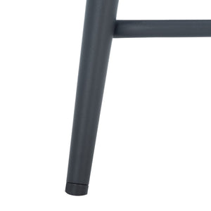 Safavieh Anson Counter Stool - Modern Minimalist Design With Luxurious Vegan Leather And Durable Supportive Frame Grey / Black BST7504C