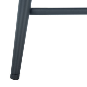 Safavieh Kelsey Counter Stool - Modern Glam Velvet Upholstered Seat With Open-Leg Design For Stylish Comfort Seafoam / Black BST7505B
