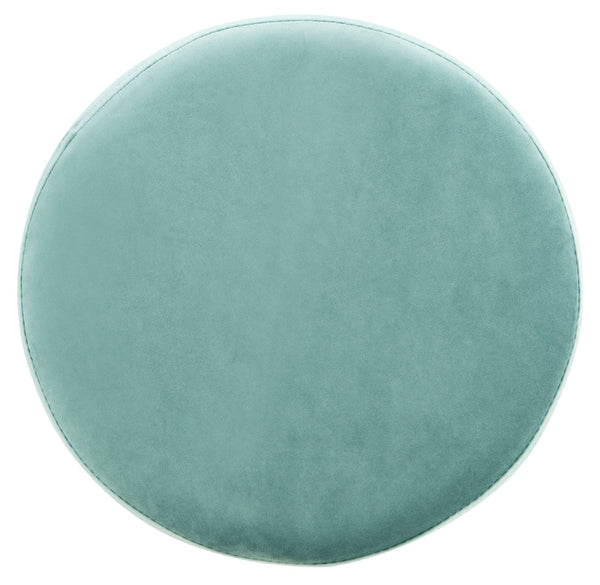 Safavieh Kellie Round Counter Stool – Luxurious Velvet Upholstered Seat With Elegant Open Frame For Modern Spaces Seafoam / Gold BST7507C