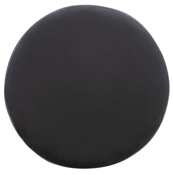 Safavieh Kellie Round Counter Stool – Luxurious Velvet Upholstered Seat With Elegant Open Frame For Modern Spaces Black / Gold BST7507E