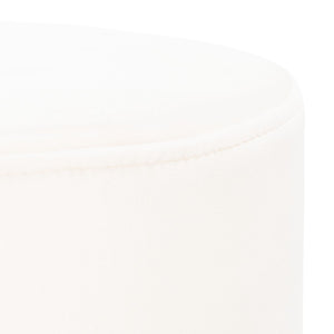 Safavieh Bohden Round Counter Stool – Luxurious Velvet Seat With Sleek Angled Legs For Modern Kitchen Style Ivory / Black BST7508A