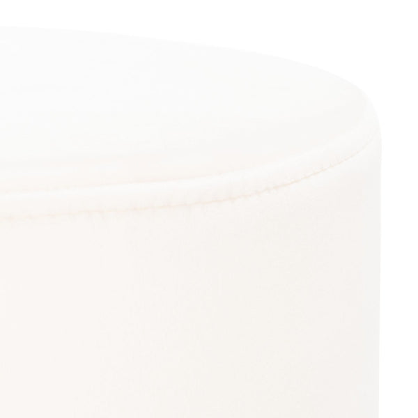 Safavieh Bohden Round Counter Stool – Luxurious Velvet Seat With Sleek Angled Legs For Modern Kitchen Style Ivory / Black BST7508A