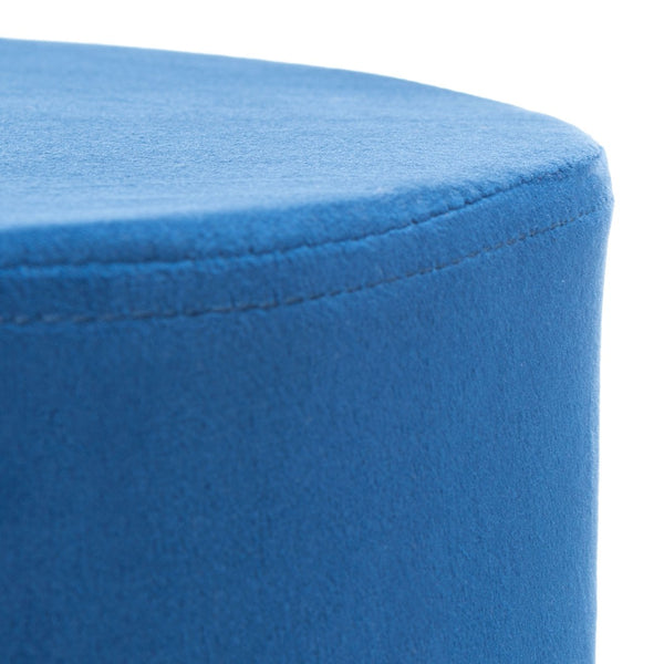 Safavieh Bohden Round Counter Stool – Luxurious Velvet Seat With Sleek Angled Legs For Modern Kitchen Style Navy / Black BST7508D
