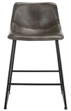 Safavieh Acela Counter Stool Grey / Black BST7509B