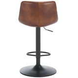 Safavieh Aelin Adjustable Bar Stool Brown / Black BST7510A