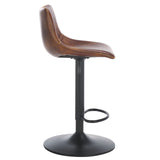 Safavieh Aelin Adjustable Bar Stool Brown / Black BST7510A