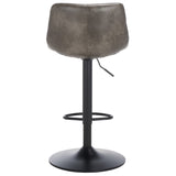 Safavieh Aelin Adjustable Bar Stool Grey / Black BST7510B