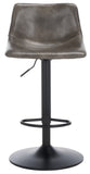 Safavieh Aelin Adjustable Bar Stool Grey / Black BST7510B