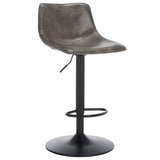 Safavieh Aelin Adjustable Bar Stool Grey / Black BST7510B