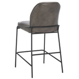 Safavieh Ivey Counter Stool Grey / Black 19.8" x 21.8" x 38"