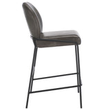 Safavieh Ivey Counter Stool Grey / Black 19.8" x 21.8" x 38"