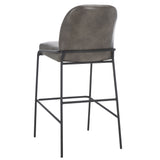 Safavieh Ivey Bar Stool Grey / Black 19.8" x 21.8" x 41.7"