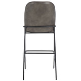 Safavieh Ivey Bar Stool Grey / Black 19.8" x 21.8" x 41.7"