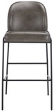 Safavieh Ivey Bar Stool Grey / Black 19.8" x 21.8" x 41.7"