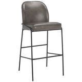 Safavieh Ivey Bar Stool Grey / Black 19.8" x 21.8" x 41.7"