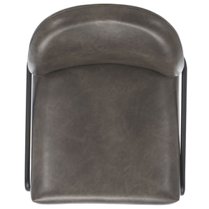 Safavieh Ivey Bar Stool Grey / Black 19.8" x 21.8" x 41.7"