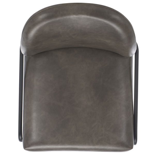Safavieh Ivey Bar Stool Grey / Black 19.8" x 21.8" x 41.7"
