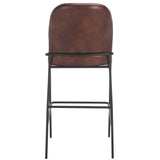 Safavieh Ivey Bar Stool Dark Brown / Black 19.8" x 21.8" x 41.7"