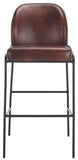 Safavieh Ivey Bar Stool Dark Brown / Black 19.8" x 21.8" x 41.7"