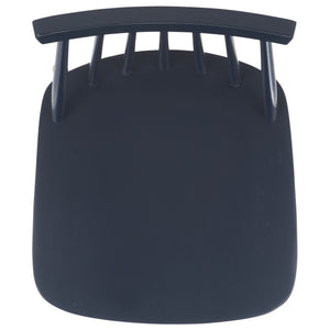 Safavieh Beaufort Bar Stool Set Of 2 - Stylish Rubberwood Design With Open Air Spindle Back For Any Decor Navy Wood Bst8500e-set2