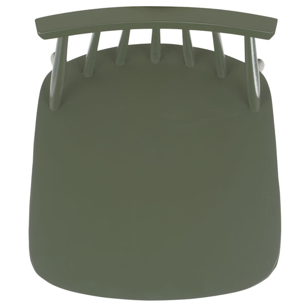 Safavieh Beaufort Bar Stool Set Of 2 - Stylish Rubberwood Design With Open Air Spindle Back For Any Decor Dusty Green Wood Bst8500f-set2