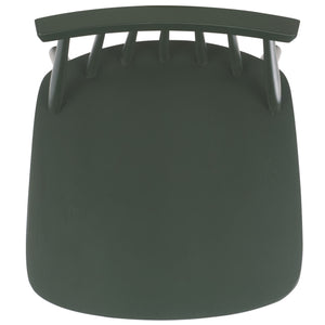 Safavieh Beaufort Bar Stool Set Of 2 - Stylish Rubberwood Design With Open Air Spindle Back For Any Decor Garden Green Wood Bst8500g-set2