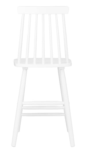 Safavieh BEAUFORT Counter Stool - Stylish Spindle Back Design for Modern Farmhouse Charm - Set of Two White BST8501A-SET2