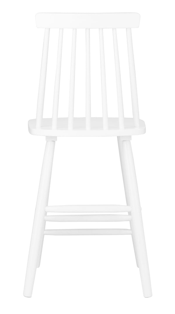 Safavieh BEAUFORT Counter Stool - Stylish Spindle Back Design for Modern Farmhouse Charm - Set of Two White BST8501A-SET2