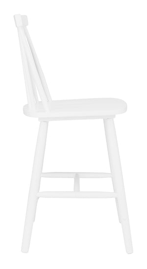 Safavieh BEAUFORT Counter Stool - Stylish Spindle Back Design for Modern Farmhouse Charm - Set of Two White BST8501A-SET2