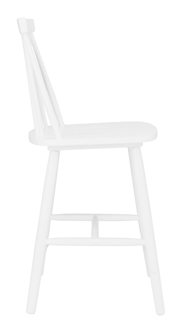 Safavieh BEAUFORT Counter Stool - Stylish Spindle Back Design for Modern Farmhouse Charm - Set of Two White BST8501A-SET2