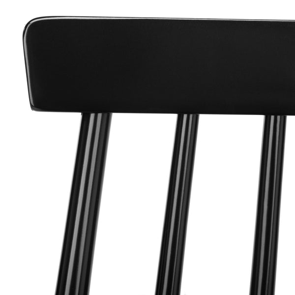 Safavieh BEAUFORT Counter Stool - Stylish Spindle Back Design for Modern Farmhouse Charm - Set of Two Black BST8501B-SET2