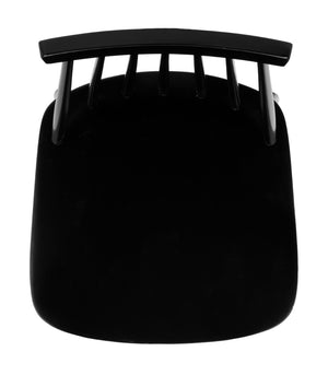 Safavieh BEAUFORT Counter Stool - Stylish Spindle Back Design for Modern Farmhouse Charm - Set of Two Black BST8501B-SET2