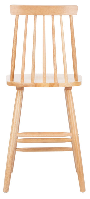 Safavieh BEAUFORT Counter Stool - Stylish Spindle Back Design for Modern Farmhouse Charm - Set of Two Natural BST8501C-SET2