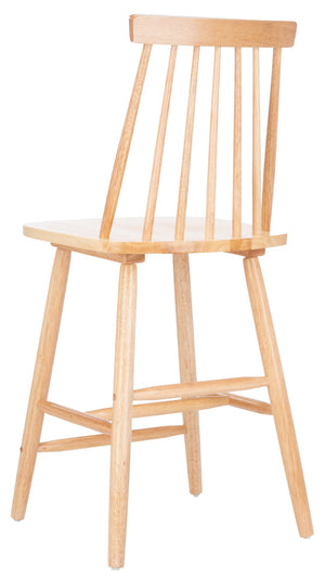 Safavieh BEAUFORT Counter Stool - Stylish Spindle Back Design for Modern Farmhouse Charm - Set of Two Natural BST8501C-SET2