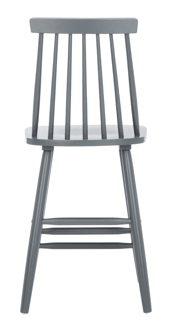 Safavieh BEAUFORT Counter Stool - Stylish Spindle Back Design for Modern Farmhouse Charm - Set of Two Grey BST8501D-SET2